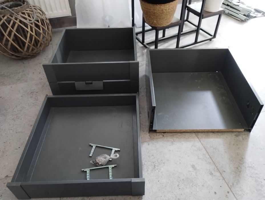 Szuflady 50cm, antracyt, GoodHome Soto