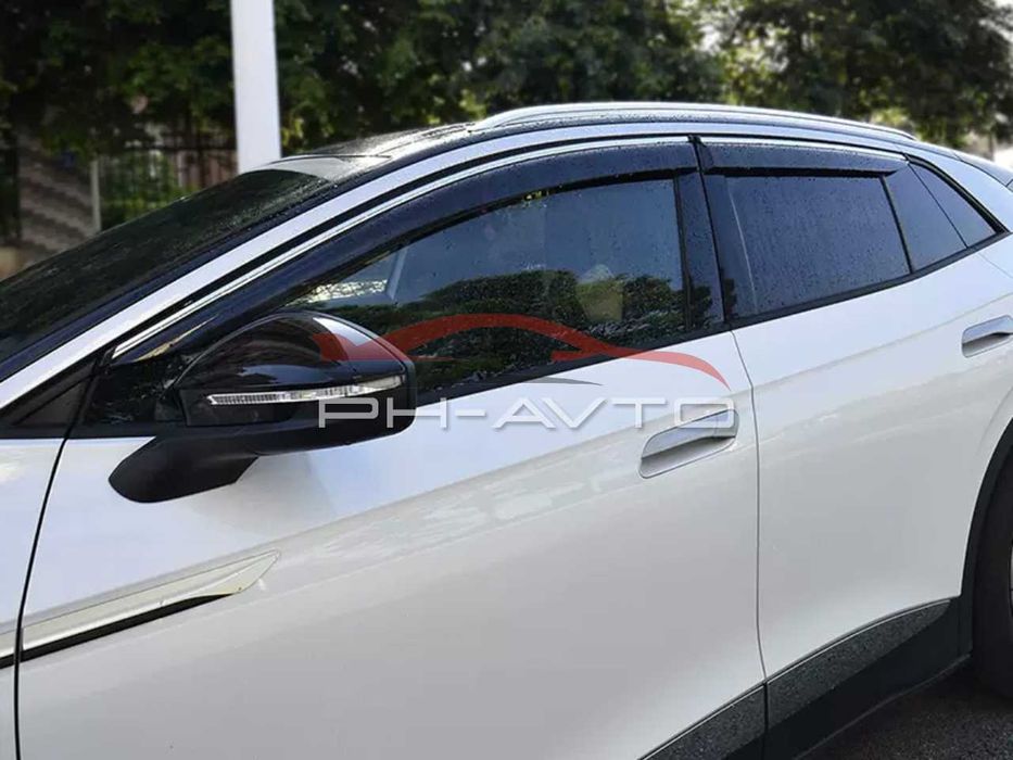 Вітровики з хромом VW id.6 id6 Дефлектори вікон Ветровики