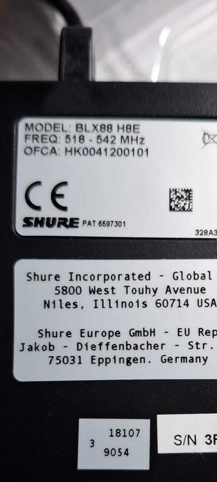 Zestaw mikrofonów bezprzewodowych Shure Beta 58A