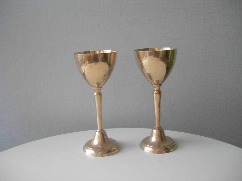 Бокалы, бронза, Англия, большие, пара