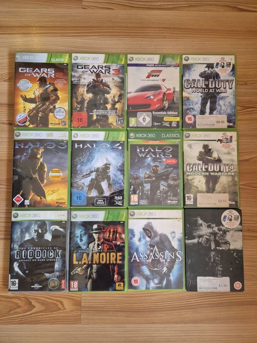 Zestaw 12 gier xbox 360