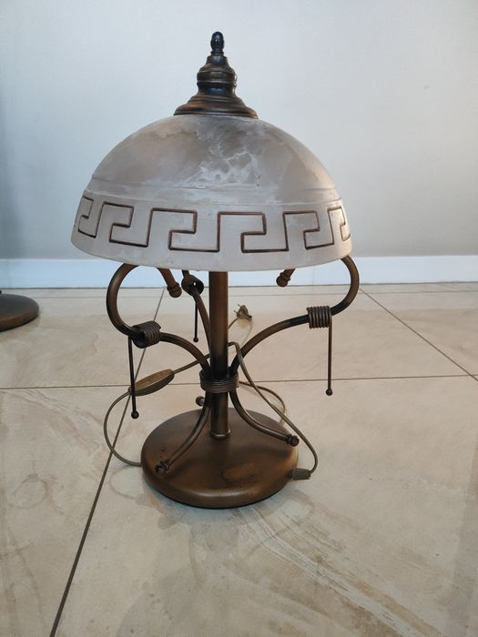 Lampa stojąca, lampa wisząca (żyrandol), lampa stołowa komplet
