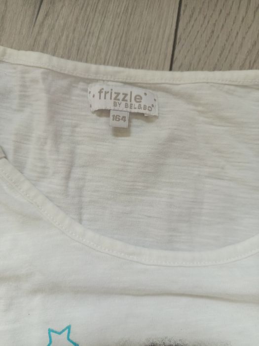 Biała Bluzka Dziewczęca Na Ramiączka Frizzle