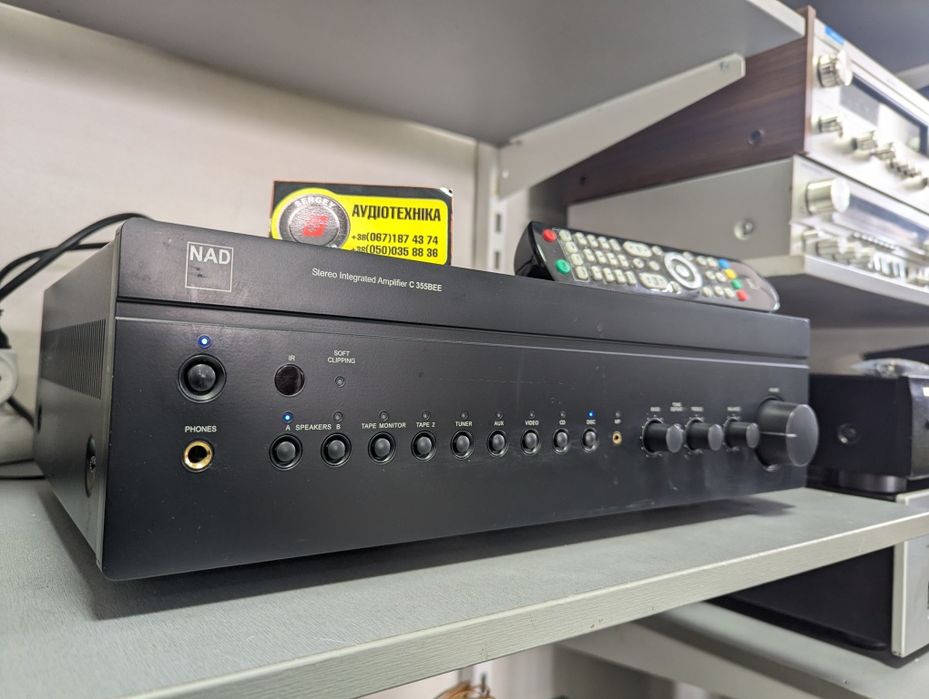 Hi-Fi Стерео усилитель NAD C-355 Bee. 2х120 Вт. PreOut. Идеал!