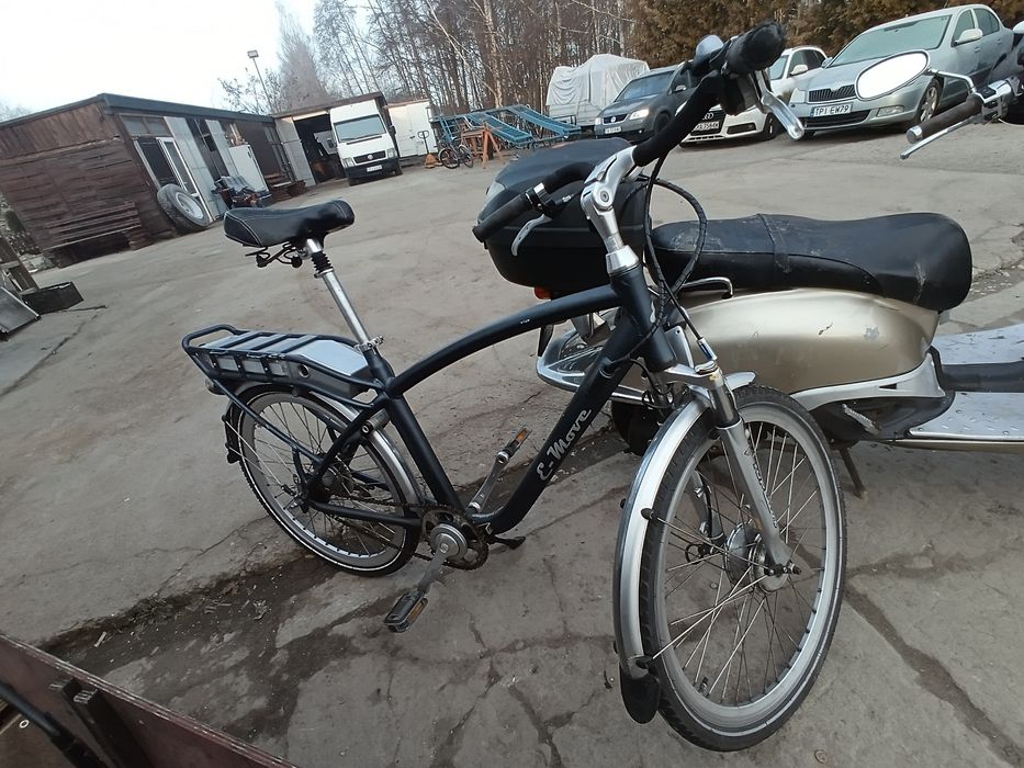 Rower cargo bakfiest elektryczny riksza wózek trajka elektryk towarowy