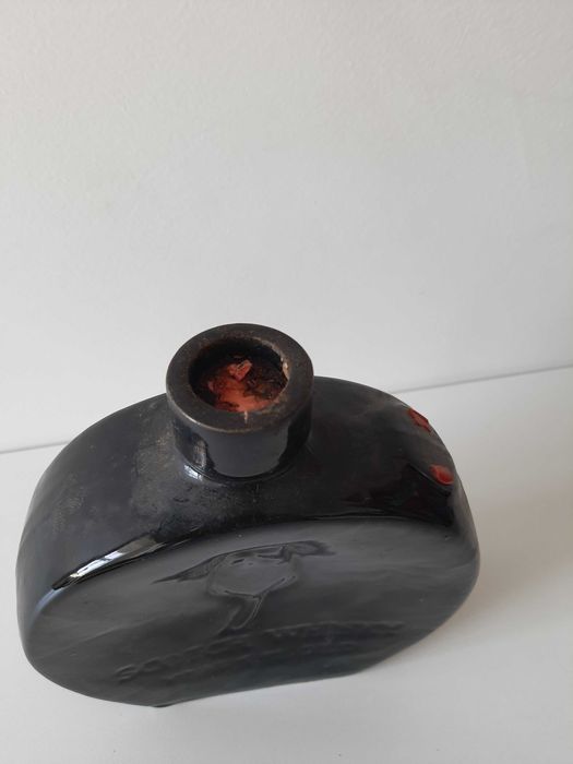 Garrafa de cerâmica preto Escócia anos 60