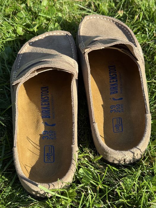 Замшеві шльопанці   Мюлі клоги біркеншток birkenstock naples