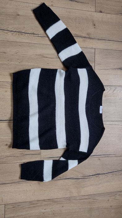 Sweter paski oversize S