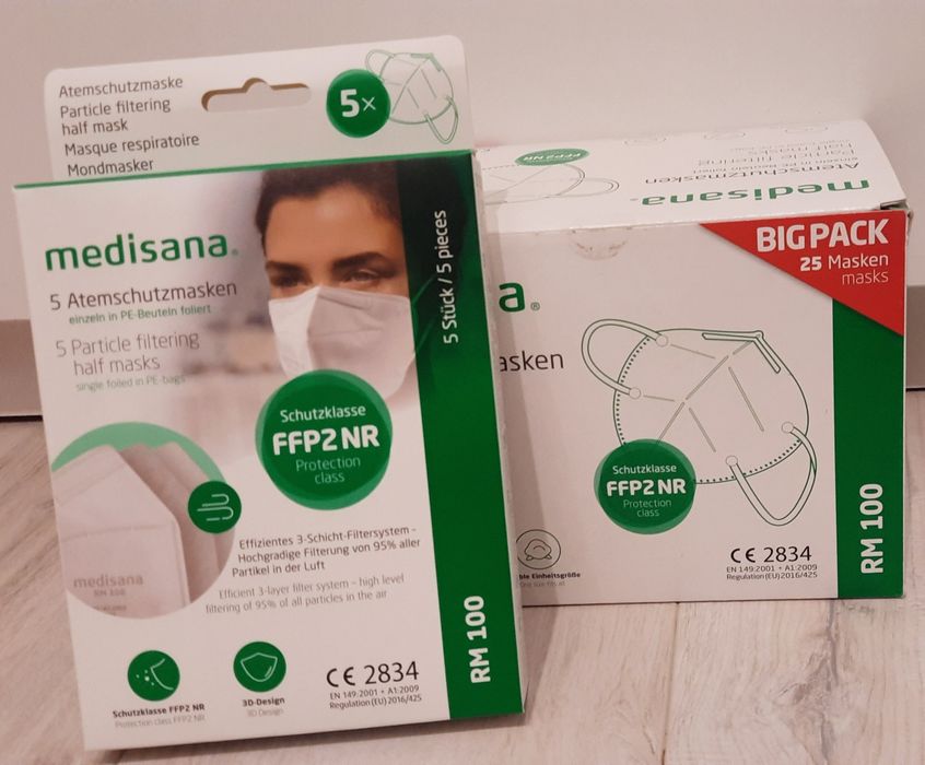 Maseczki ochronne Medisana FFP2 25sztuk