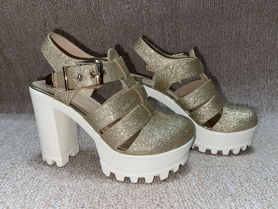 Women's Rhinestone Platform Sandals
