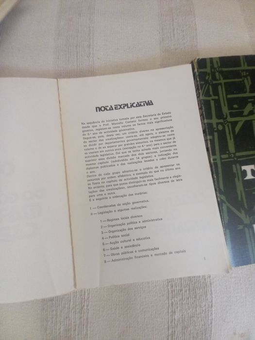 livro sobre o governo de Marcello Caetano