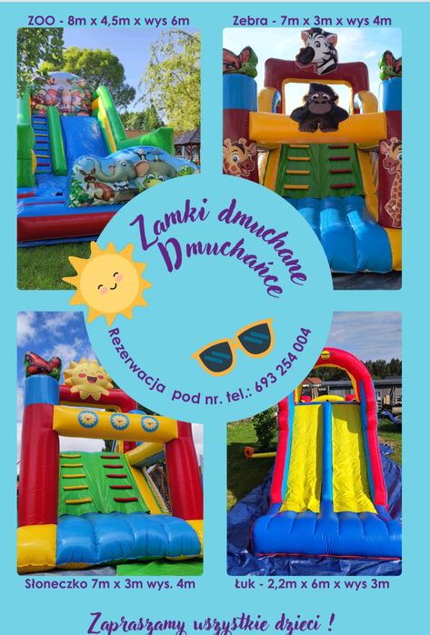 Zamek dmuchany, dmuchańce, dmuchance