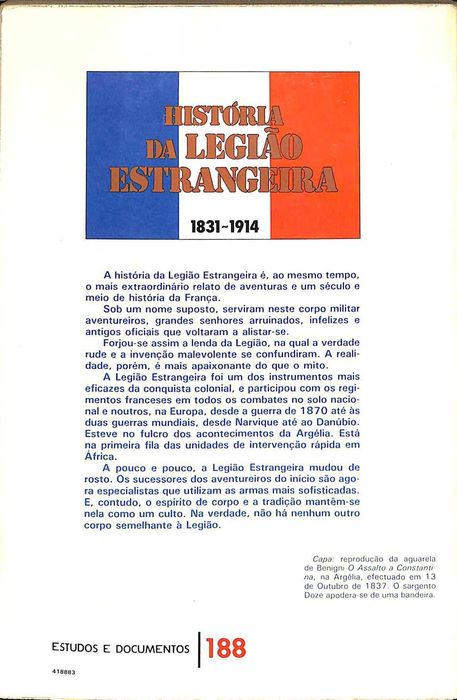 "História da Legião Estrangeira" de George Blond (2 Vol.)