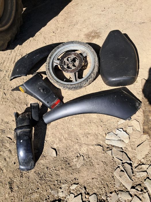 Pozostałości po skuterze