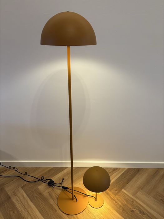 Lampy „grzybki” marki LUCIDE (stołowa i stojąca)