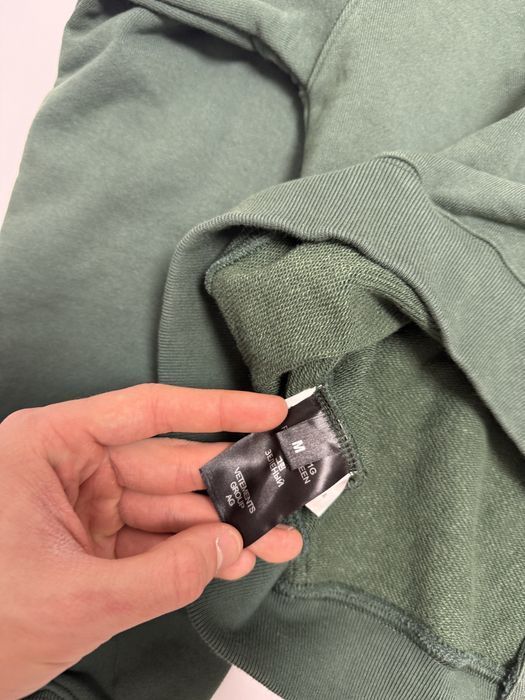 зип худи Vetements Polizei green cropped zip up