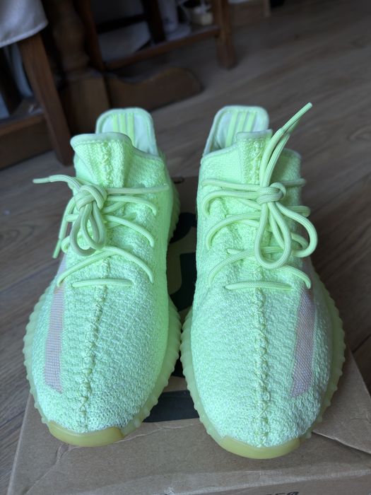 Adidas Yeezy Boost 350 V2 Glow in Dark buty sneakersy zielone 42 2/3