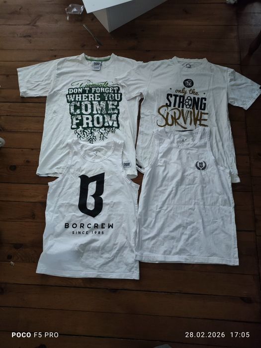 Stare koszulki hiphopowe zestaw