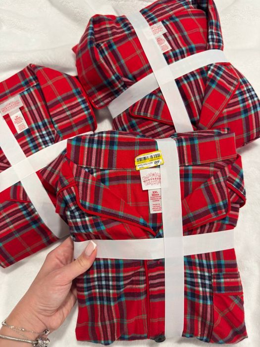 Піжама фланева в клітинку XXL жіноча та чоловіча