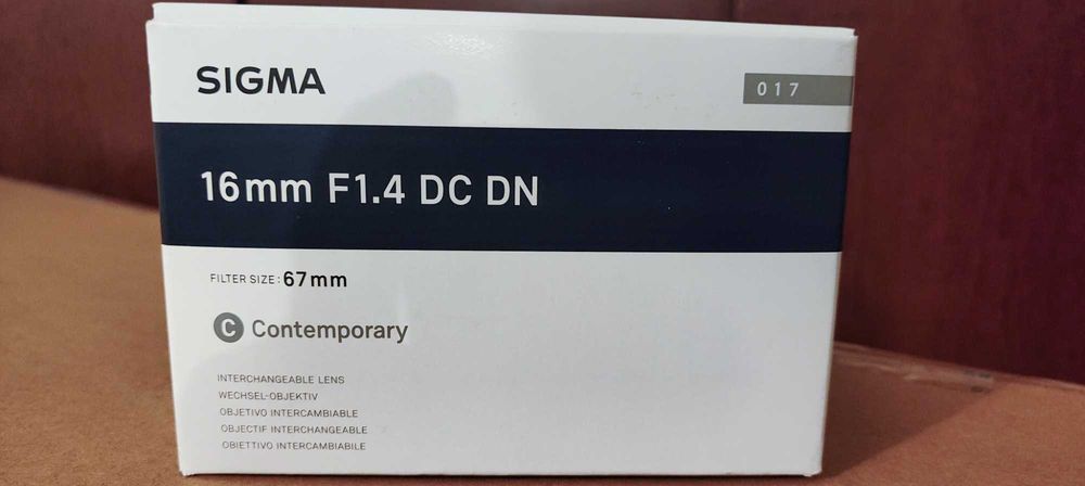 Sigma 16 mm F1.4 DC DN Contemporary - Objetiva para Sony E