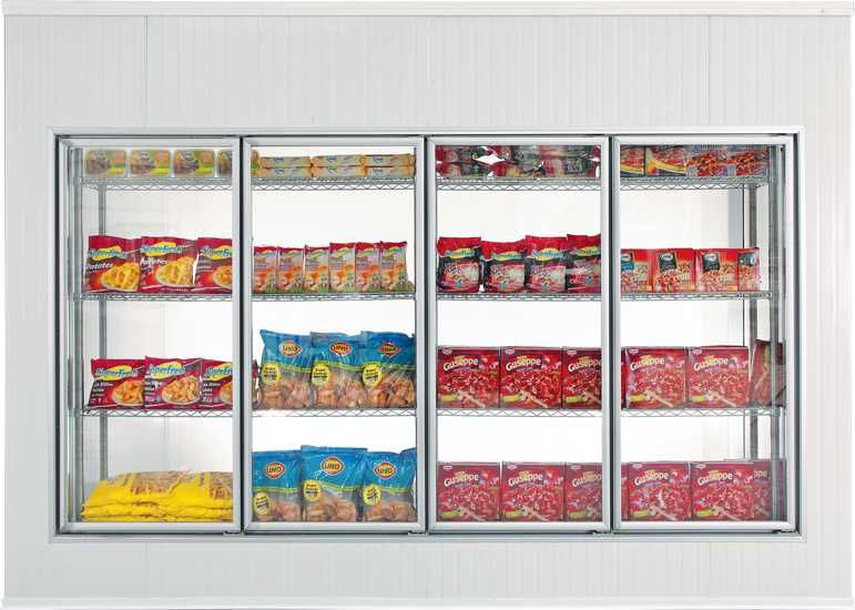 Стеклянные двери для холодильной камеры