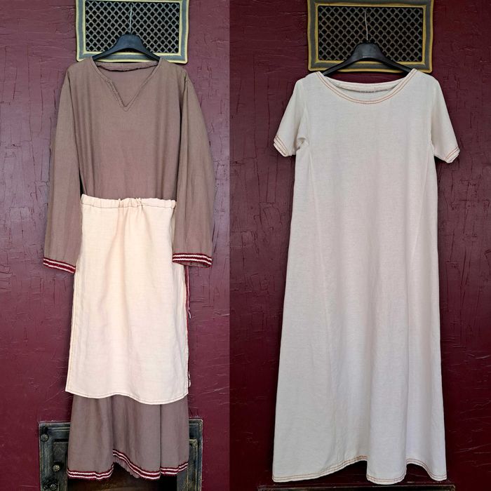 Suknie wczesne średniowiecze Słowianie Wikingowie rekonstrukcja