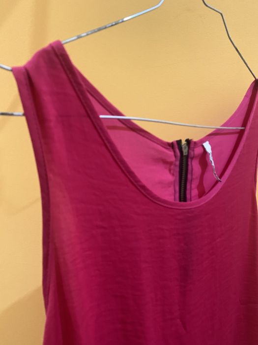 Blusa de mangas cavas rosa-choque “Stradivarius” tamanho XL