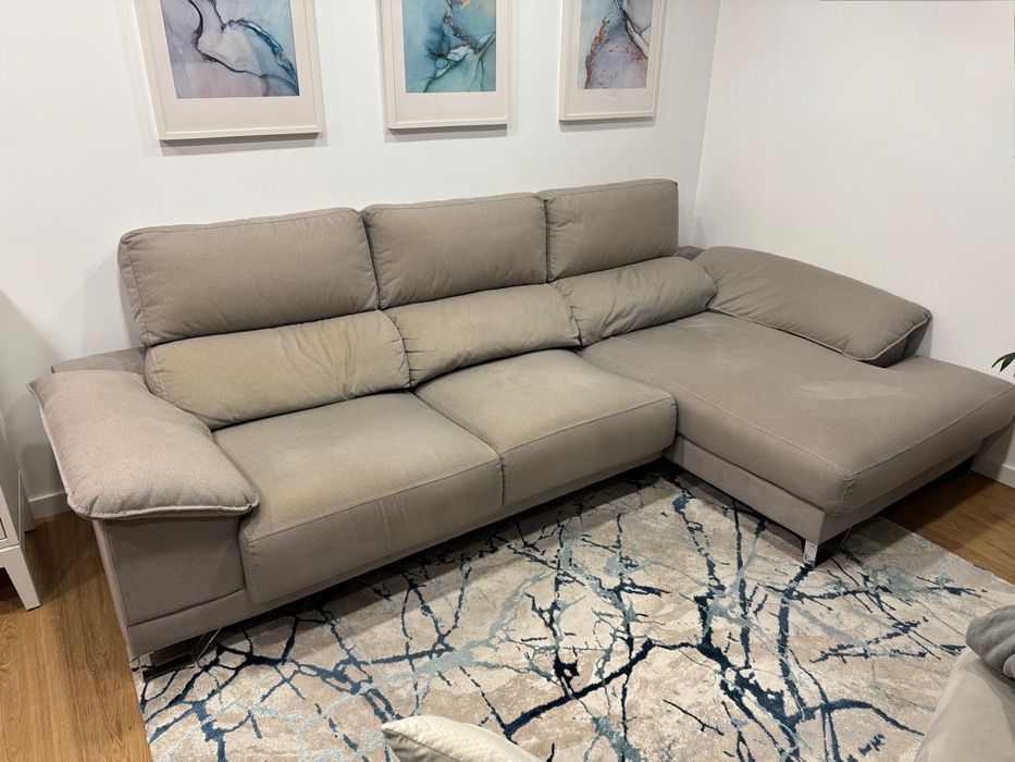 Sofá Chaise Longue Moderno 3m x 1,65m | Bom Estado