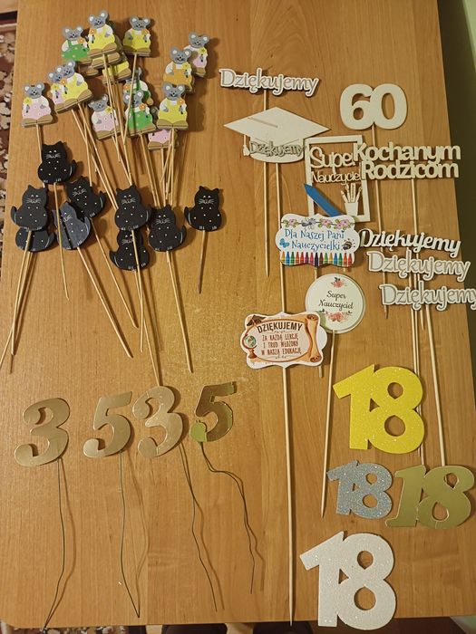 Topery ozdobne różne