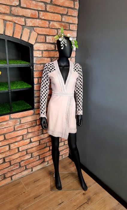 Sukienka xs blady róż