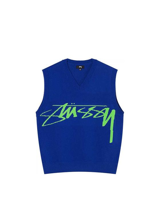 Жилет STUSSY Smooth Stock Knit Vest Blue