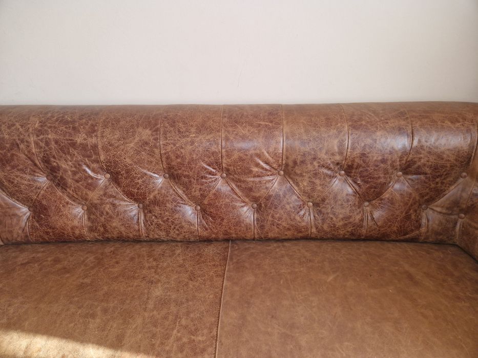 Sofa CHESTERFIELD SKÓRZANA kanapa bardzo elegancka Klasa i Kunst