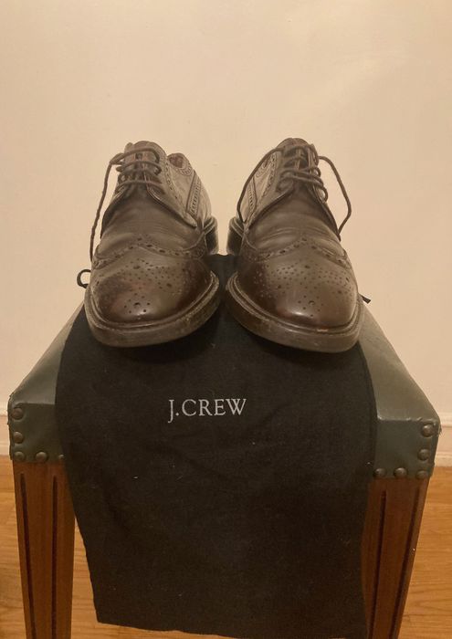 Sapatos de Homem J.Crew, pele castanho escuros. Tamanho 41 em muito bom estado