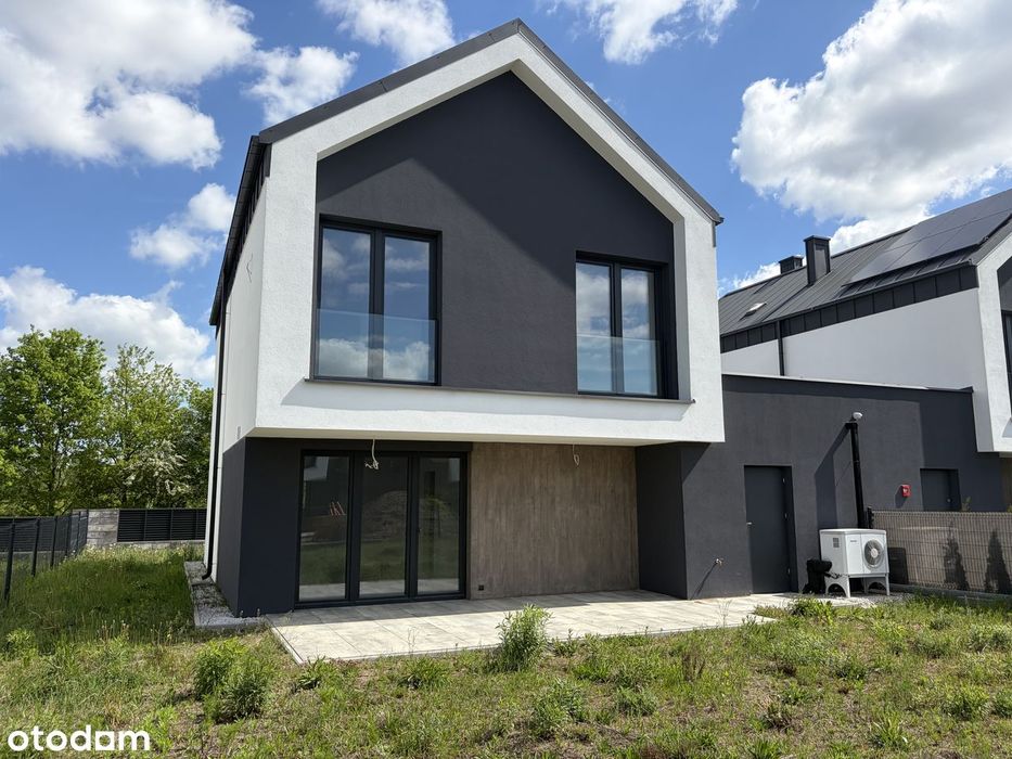 Nowoczesny bliźniak - gładzie i malowanie - działka 408m2