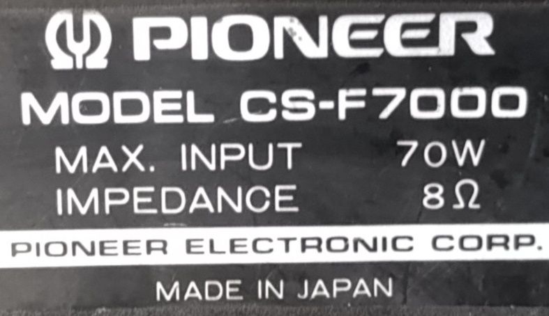 Pioneer CS F7000 колонки, динаміки вінтажні,зроблені у Японії ретро ціна за дві
