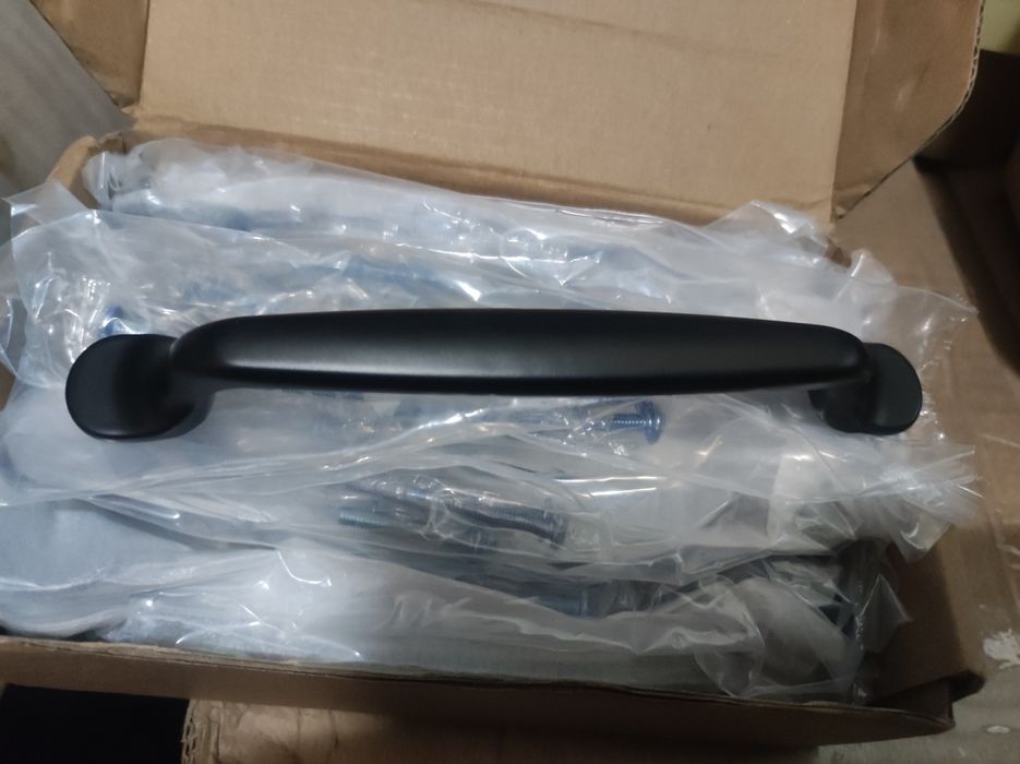 Lote de 10 puxadores preto fosco