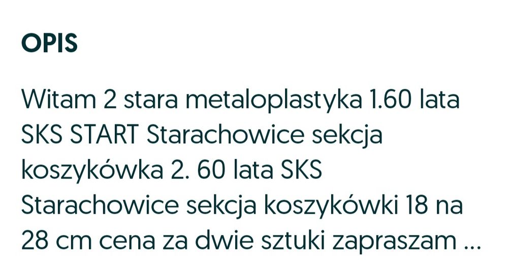Metalo plastyka sport.
