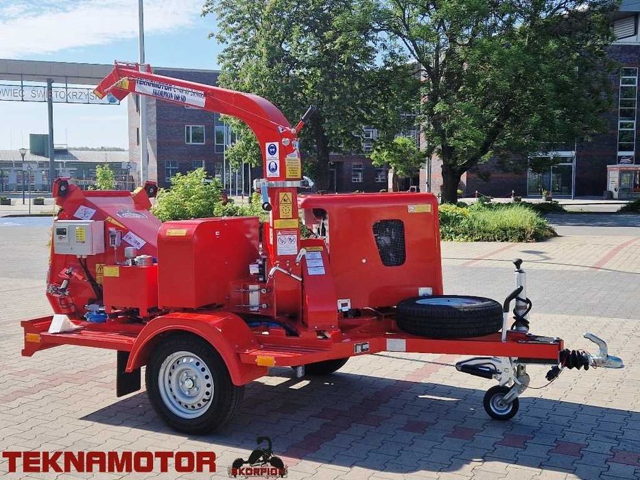 Najpopularniejszy mobilny rębak tarczowy Skorpion 160 SD - Teknamotor