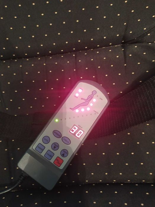 Cadeira de massagem elétrica com comando e modo de calor