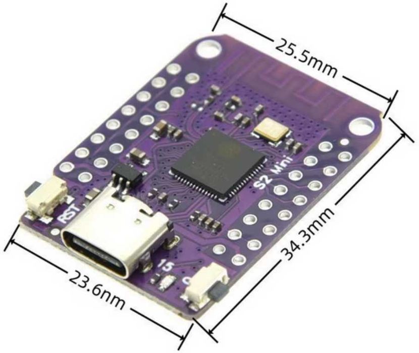Esp32 S2 mini 27pin 4MB Flash 2MB PSRAM Arduino MicroPython NodeMCU