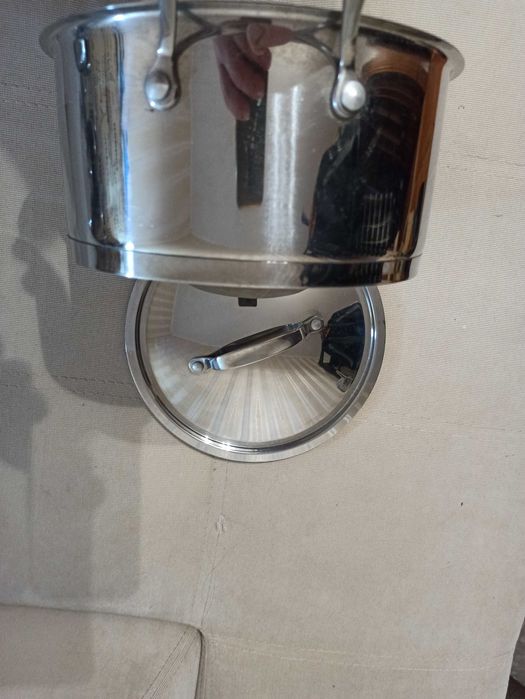 Кастрюля нержавійка HOME Creation 22cм 3.8л для усіх плит