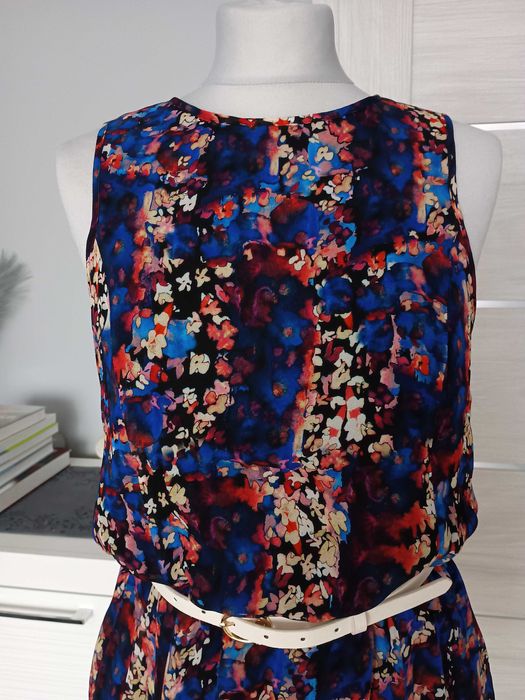 Kolorowa sukienka rozm.38 -50 zł