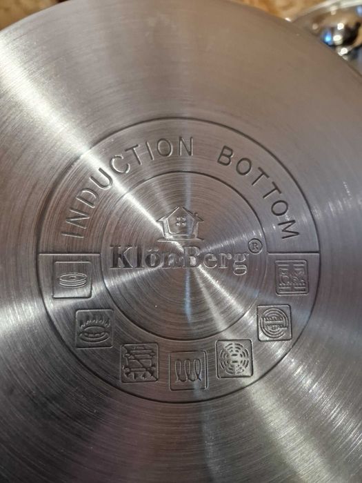 Garnki stalowe KLONBERG 2532 INDUKCJA ZESTAW 8EL 9/11/13,5/17L