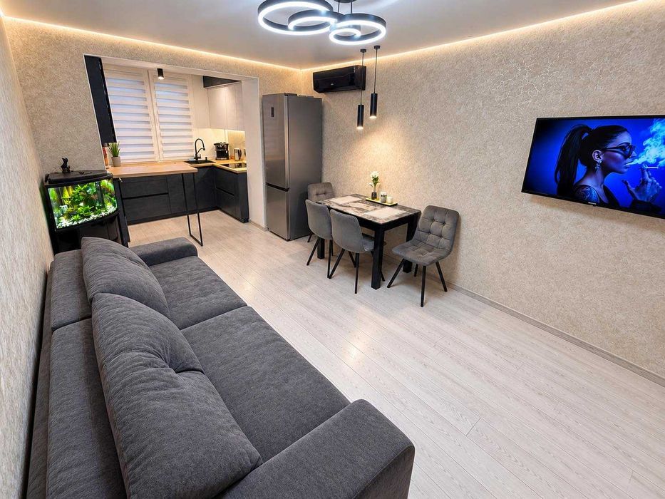 Сдается 3к квартира с ремонтом 80кв.м., закрытая територрия, паркоместо, 1эт, укрытие