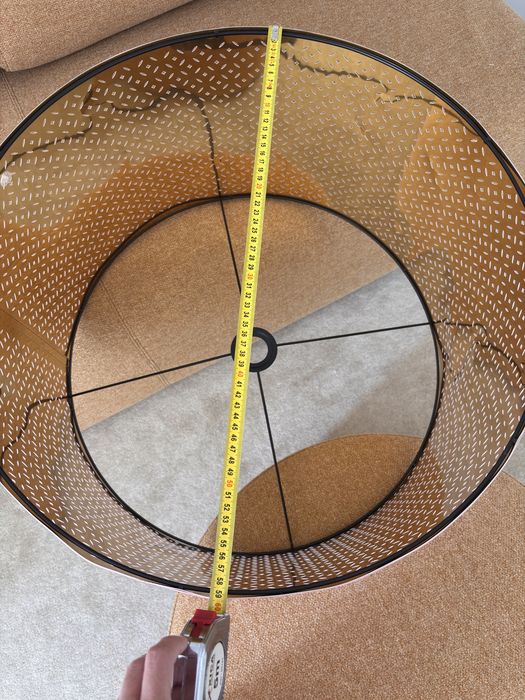 Abajur / Candeeiro de teto IKEA NYMÖ rosa/dourado - 59 cm