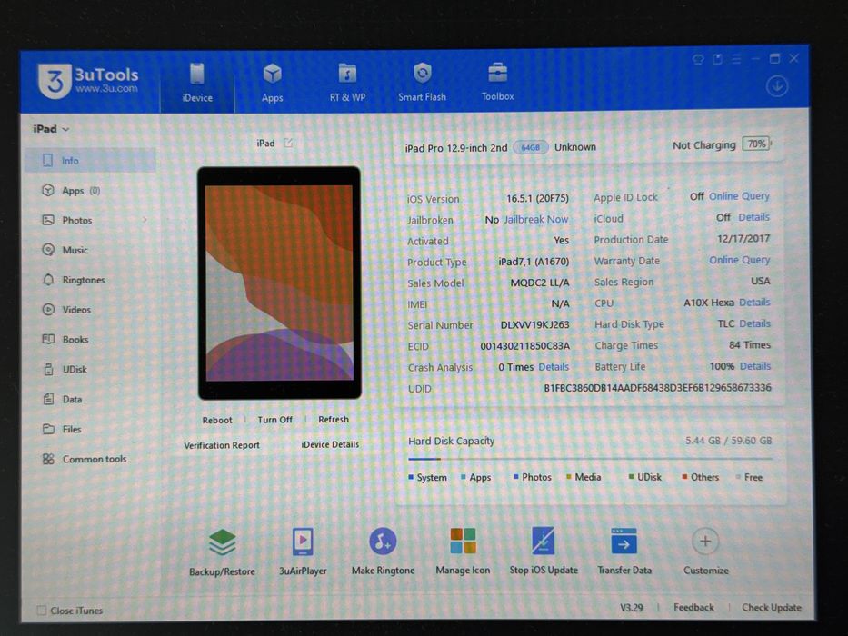 iPad Pro 12.9 2. gen. (A1670) 64GB - faktura VAT 23%