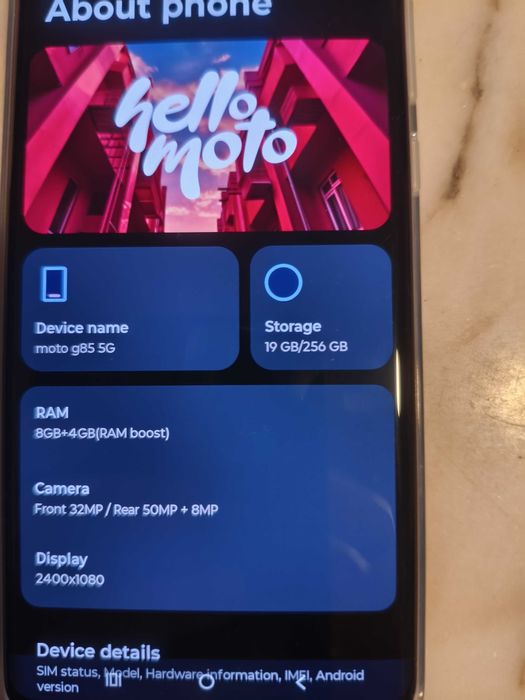 Motorola Moto G85 5G XT2427-2 ecrã curvo pOLED e certificações visuais (SGS Low Blue Light)