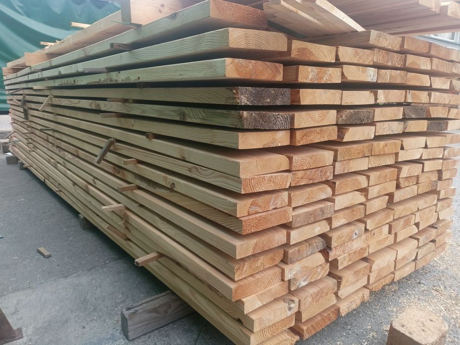 Deska 35x145 strugana sosnowa, tarasowa