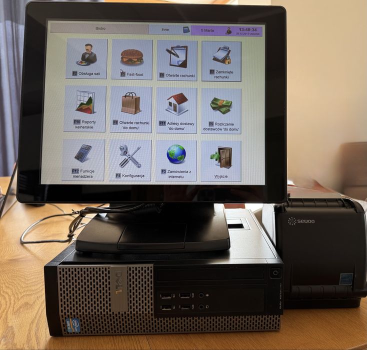 System pos gastronomia  z drukarką i programem