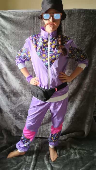 Kostium dla dorosłych Ortalionowy dres nerd unisex